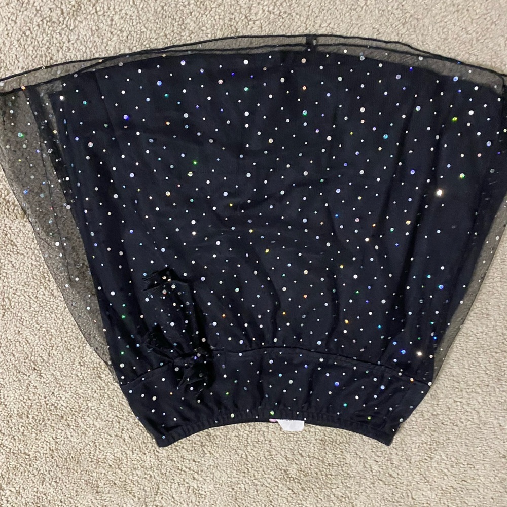 Black sparkly skirt